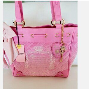NWT Juicy Couture quilted Juicy Tale Fairytale Daydreamer Tote Once Upon A Time